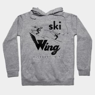 Vintage Defunct Ski Wing Allegany New York Hoodie